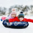 thumbnail image 4 of HEJULIK Snow Tube Super Big Inflatable Snow Sled Heavy Duty Snow Tube for Sledding Outdoor Family Games Activities, 4 of 6