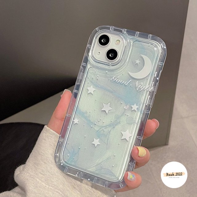 Fantasy Starry Sky Casing Samsung A04E A12 A50 A04 A13 A30 A23 A20 A04s A02s A03s A03 A52 A32 A52s M23 A30s M13 F23 A11 A50s Airbag A Prueba De Golpes Unique Stars Moon Funda De Tpu Suave Gao Jiahui unisex