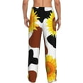 thumbnail image 3 of Balery Men'S Sunflower Cow Pants,Sleepwear Pants,Pajama Pants,Pj Bottoms Drawstring And Pockets-X-Large, 3 of 9