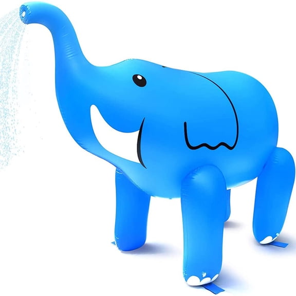 Kids Yard Outdoor Summer Party Play Toy 5ft Inflatable Elephant Water Sprinkler