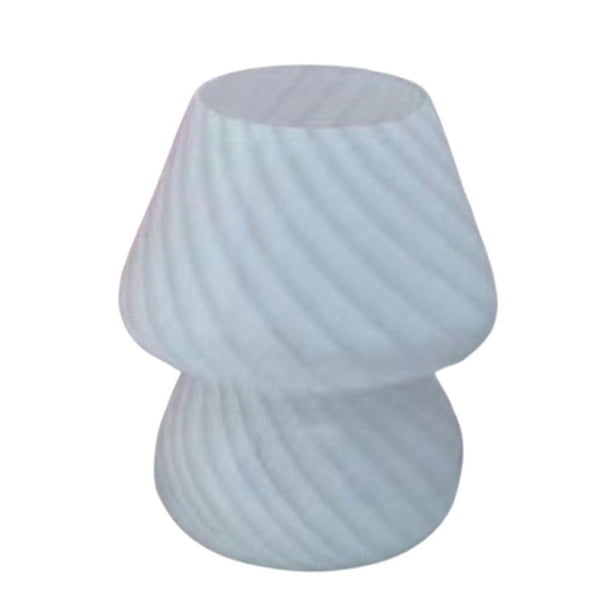 Lámpara de escritorio LED de vidrio Lámpara de mesa con forma de hongo Lámpara de mesa para dormitorio Lámpara de mesa para habitación de niños Lámpara de mesa decorativa Luces de mesa decorativas A