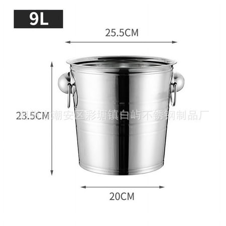 

FRCOLOR Stainless Steel Ice Cube Bucket Ice Container Bucket Stainless Steel Champagne Bucket