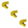 thumbnail image 1 of Youkk Yellow Cowhide Leather Racing Motorcycle Biker Gloves Enhanced Grip and Comfort M 3Set, 1 of 6
