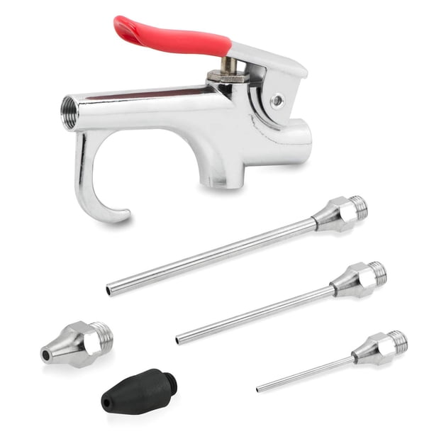 Pistola De Soplado De Aire, Pistola Sopladora De Mano Con Entrada De 1/4 De Pulgada, Agarre Cómodo Con Boquillas Para La Industria De La Impresión