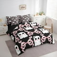 thumbnail image 3 of Castle Fairy Kawaii Ghost Girl 7-Piece Bedding Comforter Set,Cartoon Bow King Bedding Sets,Happy Halloween Ultra Soft Bed Sheets,Lightweight Room Decor, 3 of 8