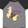 thumbnail image 3 of Inktastic Granny and Pappy's You Say? Alpaca My Bags! Boys or Girls Baby Bodysuit, 3 of 4