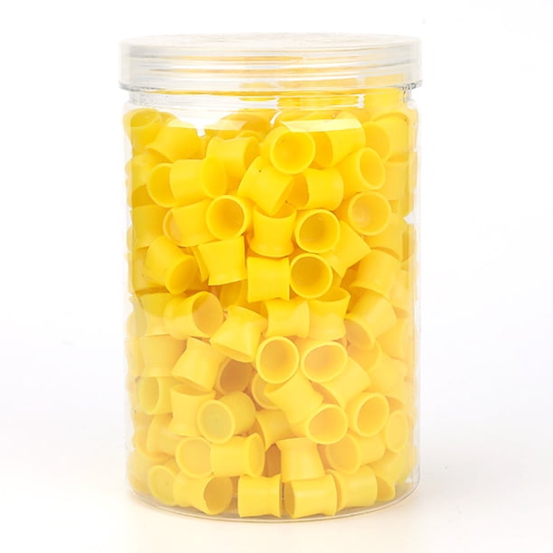 FloreceBien - Vaso de tinta para tatuajes desechable de silicona, 300 unidades, para pigmento de tatuajes, delineador de cejas, labios, soporte para pigmento de tatuajes
