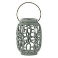 thumbnail image 2 of Urban Trends Collection: Ceramic Hand Lantern, Coated Finish, Black, 2 of 2