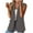 Grey, variant on TODOZO Summer Blazers for Women Lightweight Womens Blazer Summer Blouses for Women 2025 Women's Sleeveless Coat Solid Color Cardigan Suit Casual Lapel Cardigan Jacket with Pockets Grey L