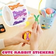 thumbnail image 4 of Colorful Glitter Bunny Stickers Roll 500 Pcs Easter Rabbit Decorations for Kids, Crafts, Scrapbooking, Party Favors, 4 of 5