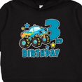 thumbnail image 3 of Inktastic 3rd Birthday Monster Truck Toddler Hoodie, 3 of 4