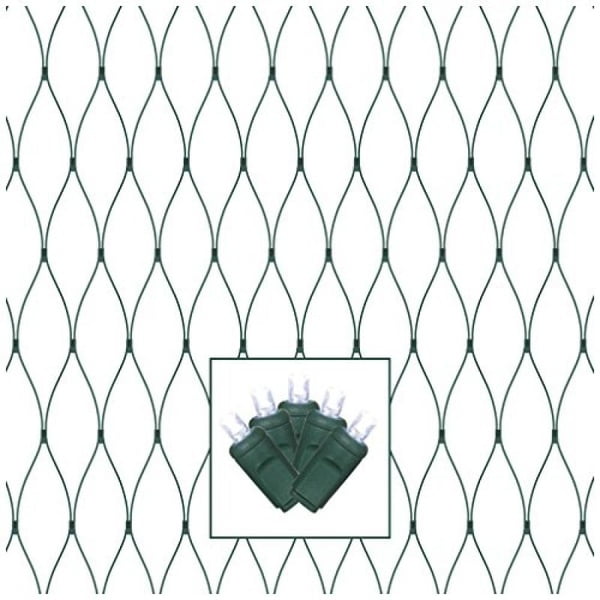 Vickerman 150 Cool White Wide Angle LED Net Light on Brown Wire