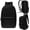 Black, variant on Wholesale Classic 15" Basic Backpack in 12 Assorted Colors - Bulk Case of 24 Bookbags