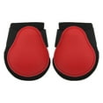 thumbnail image 1 of 1 par de botas para patas traseras de caballo, botas para tendones de caballo para saltar, correr, deportes de alta velocidad, patas traseras rojas M, 1 of 14