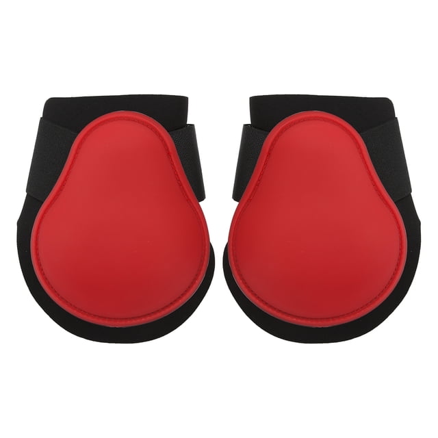 1 par de botas para patas traseras de caballo, botas para tendones de caballo para saltar, correr, deportes de alta velocidad, patas traseras rojas M