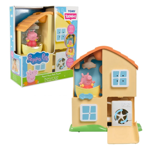Set de juguete de baño TOMY Peppa Pig House para niños de 18 meses o más