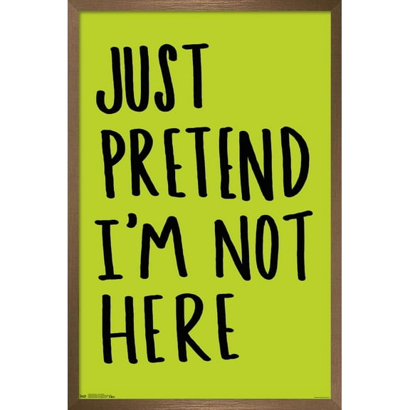 Leah Flores - Just Pretend Wall Poster, 14.725" x 22.375", Framed
