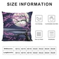 thumbnail image 5 of Fenyluxe Moon Tree Flowers Pillow Covers Printed on Both Sides for Couch Sofa Indoor Outdoor Home Decor 1PC 20x20in, 5 of 5