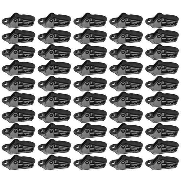 50 Pieces Canvas Clips with Strong Locking Handles for Camping, Tents, Awnings, Banners - Buckles