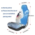 thumbnail image 3 of Wukai Cute Cloud Bichon Frise Full Set Car Seat Covers with Soft Padding Universal Auto Front Seats Protector and Cushion Mat, 3 of 5