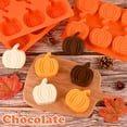 thumbnail image 2 of 2 Pack Pumpkin Cake Molds, Silicone Pumpkin Molds for Making Halloween Thanksgiving Fall Mini Cake, Chocolate Bomb, Jello, Soap, Candle, 2 of 6
