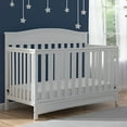 thumbnail image 5 of Delta Children Emery 4-in-1 Convertible Baby Crib - Greenguard Gold Certified - Converts to Toddler Bed, Daybed, Full Size Bed - 3 Adjustable Heights - Easy to Assemble Wooden Crib, White, 5 of 8