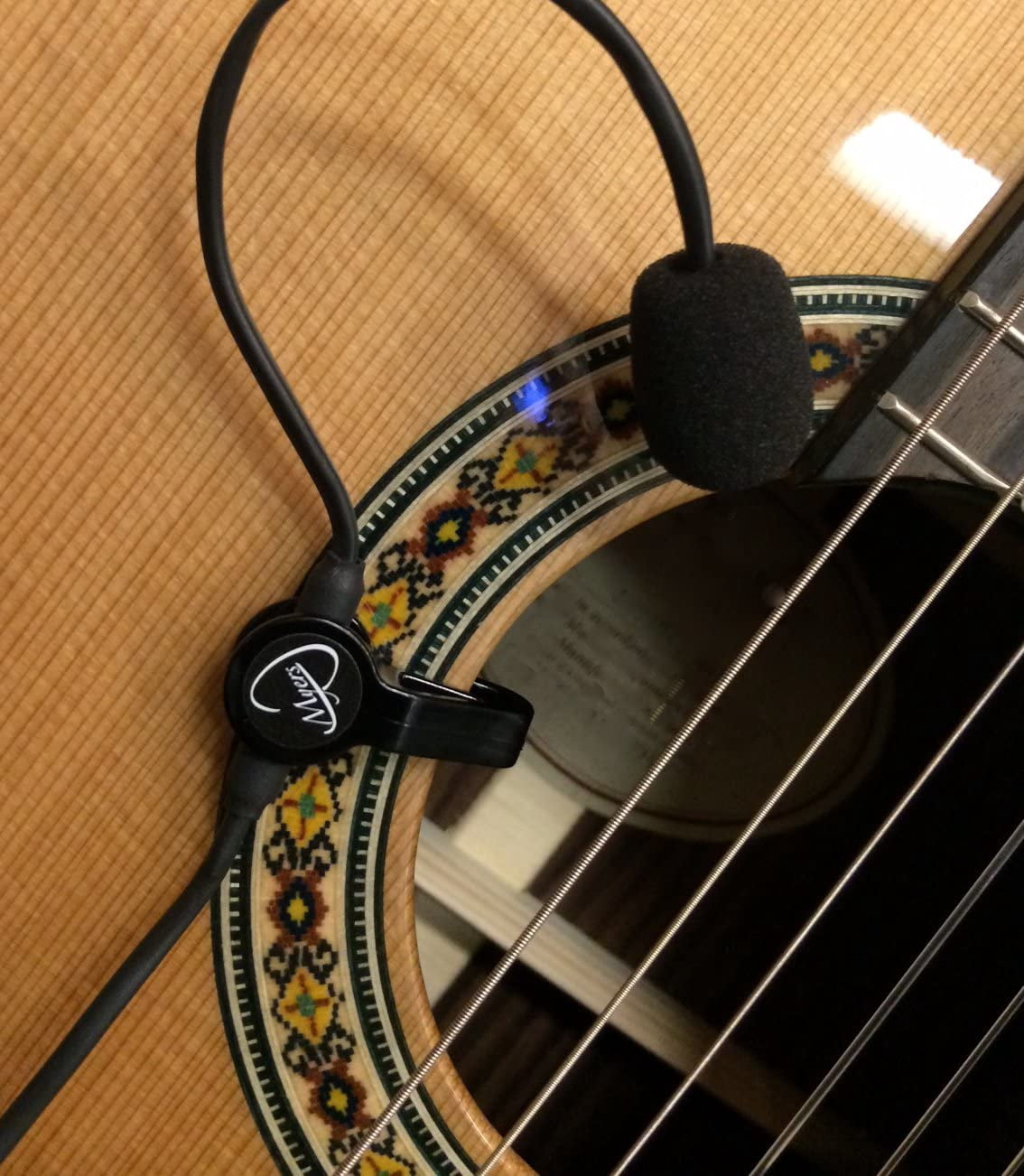 Gypsy Jazz Guitar Microphone with Flexible Micro-Gooseneck by Myers Pickups