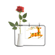 thumbnail image 1 of Botella de decoración de jarrones colgantes de flores rosas artificiales Festival Navidad colorida Elk Lattice, 1 of 3