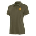 thumbnail image 2 of Women's Antigua  Olive Wyoming Cowboys Reprocess Polo, 2 of 3