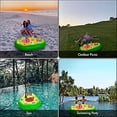 thumbnail image 4 of Inflatable Pool Drink Holder，Inflatable Drink Holder with 8 Holes，Pool Floating Bar with Air Pump，Inflatable Floating Bar Tray for Pool Beach Vacation, 4 of 5