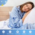 thumbnail image 4 of Derila King Size Cooling Pillowcase | Optimal Temperature Control for Your Memory Foam Pillow for Perfect Sleep. Quality Material White Pillowcase ensures Anti Snore Pillows, 4 of 5