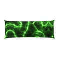 thumbnail image 2 of KLL Ultra Soft Microfiber Body Pillow Cover/Pillowcases 20"x54" with Hidden Zipper Closure-Green Lightning, 2 of 8