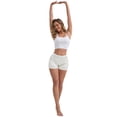 thumbnail image 5 of DARING DIVA Women's Ice Silk Smooth Slip Shorts for Lounge and Pettipants S White, 5 of 6