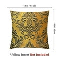 thumbnail image 4 of BANET Craftbot Mustard Yellow Throw Pillow Covers - Pack of 2 Faux Brocade Decorative Pillows - Indian Jacquard Cover - Cover Only 24x24in, 4 of 7