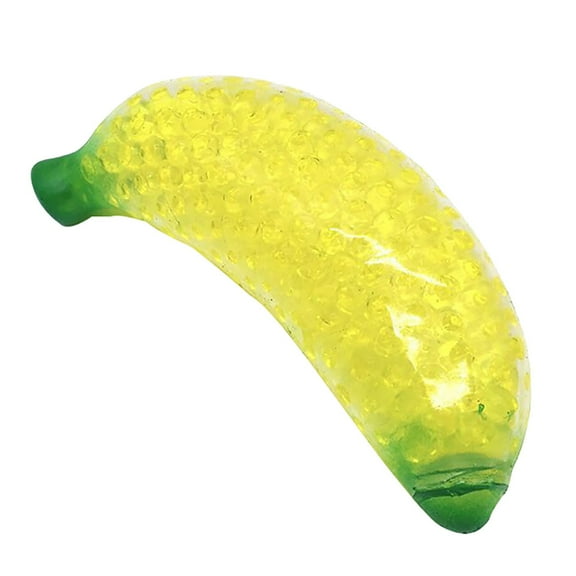 Fruit Banana Colored Beads Pressure Reducing Soft Rubber Beads Large Beads Kneading And Venting Stretching Toys 20ML Games Sausage 6 Cm Rot