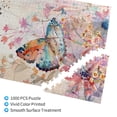 thumbnail image 3 of 1000 PCS Romantic Garden Butterfly Jigsaw Puzzles 1000 Pieces,Gift Suitable Family Friends,Unique And Beautiful Design,Home Leisure,Stress Relief And Entertainment,Adult Wooden Puzzle, 3 of 6