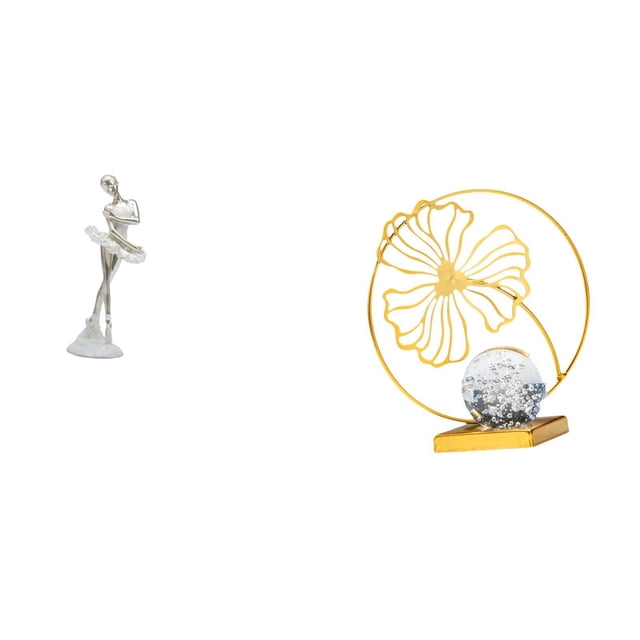 Figura de escritorio,Estatua de bailarina,adorno de escritorio,decoración del hogar,Estatua de bailarina moderna,regalo de cumpleaños para la oficina.,Estatua de hoja,Estatua de hoja para