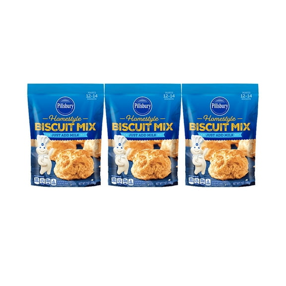 Pillsbury Homestyle Biscuit Mix, 7 oz - Palatize Pack of 3