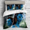 thumbnail image 3 of Avatars-Juego de funda de edredón de algodón para niña, ropa de cama informal, ropa de cama individual, regalo de cumpleaños y Navidad, 3 of 4