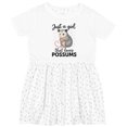 thumbnail image 3 of Inktastic Just a Girl That Loves Possums Girls Toddler Dress, 3 of 5