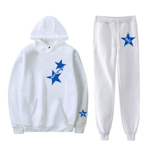 Hudson Westbrook HW Merch Hoodie and SWEATPANTS set pop print Unisex Casual Street Clothing