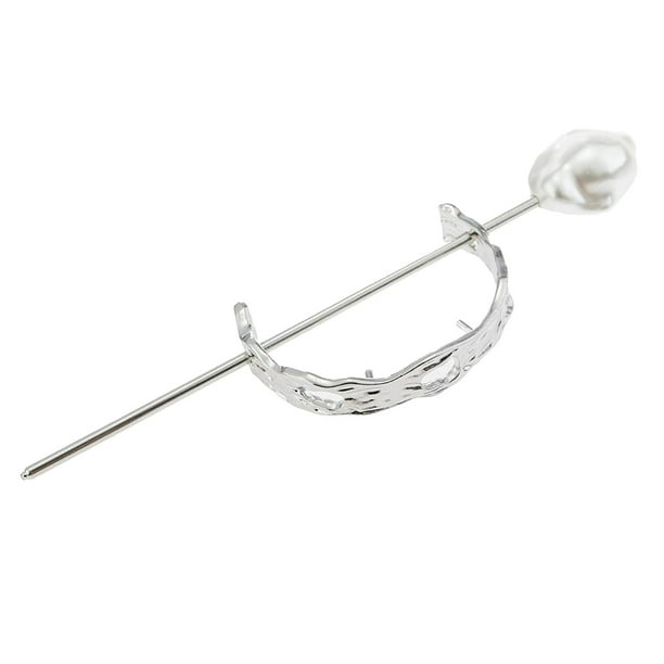 Pasador para el cabello Sunnimix semicírculo de perlas para boda