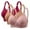 Red/Khaki/Pink, variant on WREESH 3 Pack No Underwire Bras Full Support Push Up Bras for Women Plus Size Comfort Wireless Everyday Bra Underwear Red