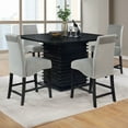 thumbnail image 4 of Stanton 5-piece Square Counter Height Dining Table Set Grey, 4 of 12