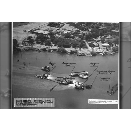 24"x36" Gallery Poster, 20 Sept 1943, USS Arizona Salvage pearl harbor hawaii