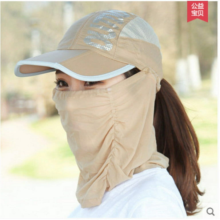 OGLCCG Foldable Fishing Hat Sun Cap for Women UPF 50+ Sun Protection Quick  Dry Breathable Caps Summer Outdoor Travel Beach Visor Cap Mask 