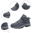 thumbnail image 5 of CAICJ98 Women Snow Boots Waterproof Lace Up Ankle Booties Fashion Hiking Sneaker Boots Anti-Slip Warm Snow Boots for Women (Grey,Size 7.5), 5 of 9