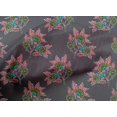 thumbnail image 4 of oneOone Cotton Poplin Fabric Leaves & Floral Block Printed Craft Fabric BTY 42 Inch Wide, 4 of 4