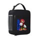 thumbnail image 4 of Bolsa de almuerzo Sonics con figuras de juego, bolsas térmicas con estampado de dibujos animados, lonchera portátil con aislamiento, multicapa para estudiantes y trabajadores de oficina, 4 of 5