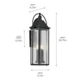 thumbnail image 7 of Kichler Lighting - Harbor Row - 4 Light Outdoor Wall Mount In Farmhouse, 7 of 7